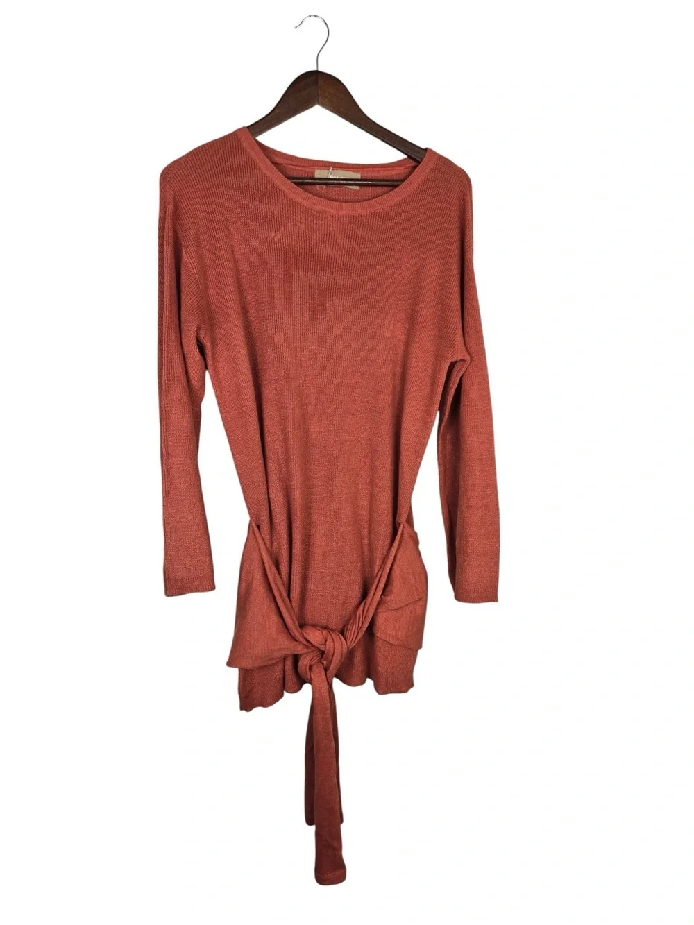 Free People Free-Est Spencer Tie Waist Knit Mini Dress M